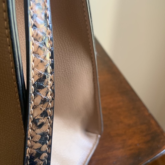 Gianni bindi satchel bag with faux snake skin handle - Picture 3 of 3